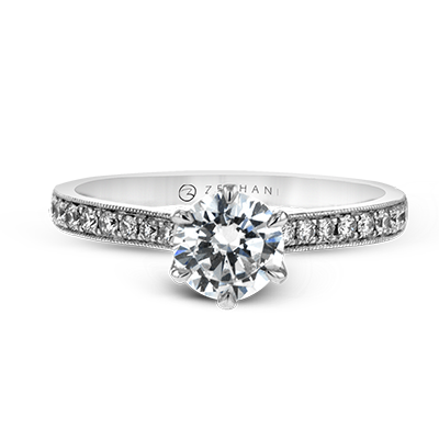 ZR1530 Wedding Set in 14k Gold with Diamonds