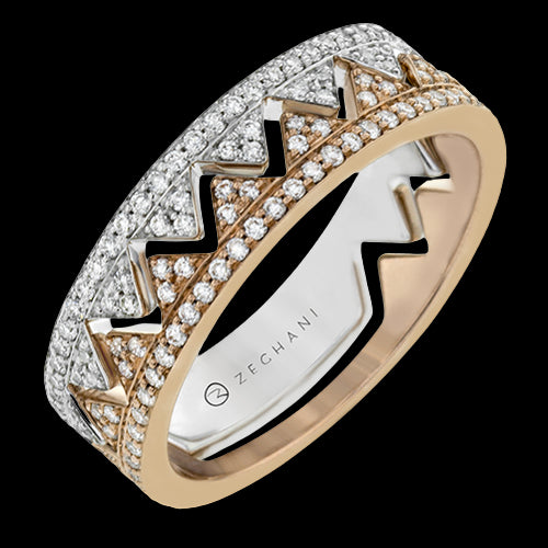ZR1536 Right Hand Ring in 14k Gold with Diamonds