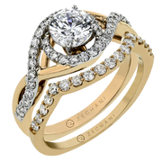 ZR1549 Wedding Set in 14k Gold with Diamonds