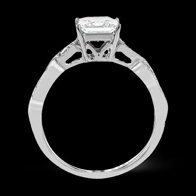 ZR1556 Engagement Ring in 14k Gold with Diamonds