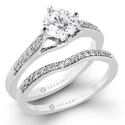 ZR155 Wedding Set in 14k Gold with Diamonds