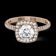 ZR1562 Engagement Ring in 14k Gold with Diamonds