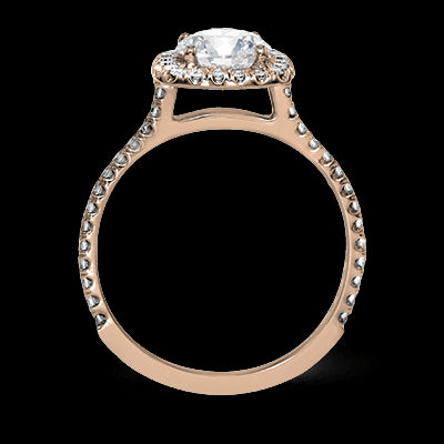 ZR1562 Engagement Ring in 14k Gold with Diamonds