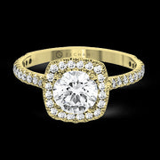 ZR1562 Engagement Ring in 14k Gold with Diamonds