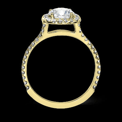 ZR1562 Engagement Ring in 14k Gold with Diamonds