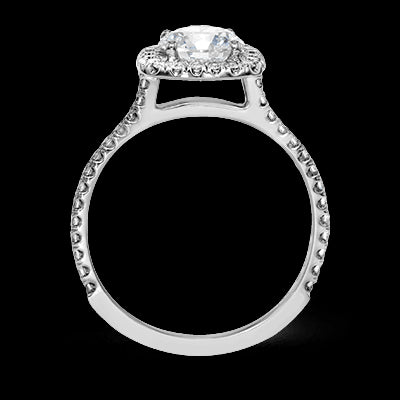 ZR1562 Engagement Ring in 14k Gold with Diamonds