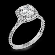 ZR1562 Engagement Ring in 14k Gold with Diamonds
