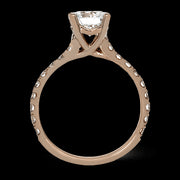 ZR1563 Engagement Ring in 14k Gold with Diamonds