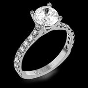 ZR1563 Engagement Ring in 14k Gold with Diamonds