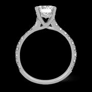 ZR1563 Engagement Ring in 14k Gold with Diamonds