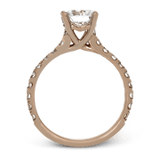 ZR1563 Engagement Ring in 14k Gold with Diamonds