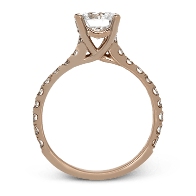 ZR1563 Engagement Ring in 14k Gold with Diamonds