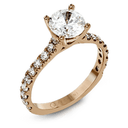 ZR1563 Engagement Ring in 14k Gold with Diamonds