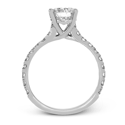 ZR1563 Engagement Ring in 14k Gold with Diamonds
