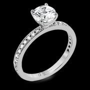 ZR1564 Engagement Ring in 14k Gold with Diamonds