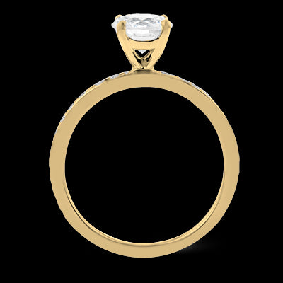 ZR1564 Engagement Ring in 14k Gold with Diamonds