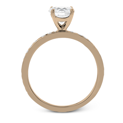 ZR1564 Engagement Ring in 14k Gold with Diamonds