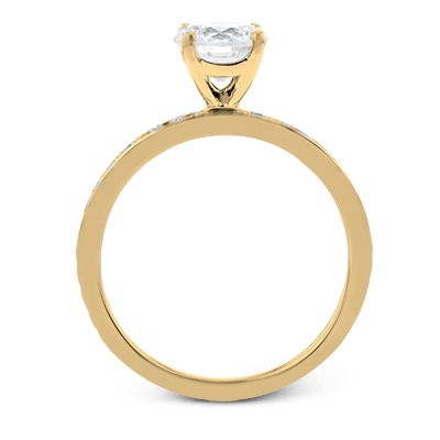ZR1564 Engagement Ring in 14k Gold with Diamonds