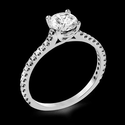ZR1565 Engagement Ring in 14k Gold with Diamonds