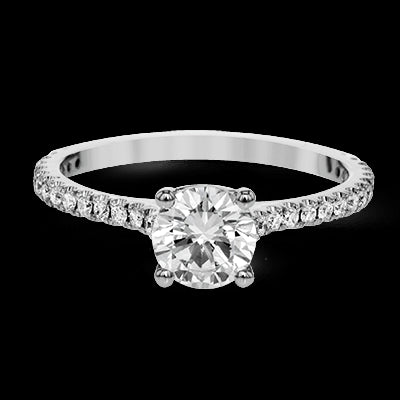 ZR1565 Engagement Ring in 14k Gold with Diamonds