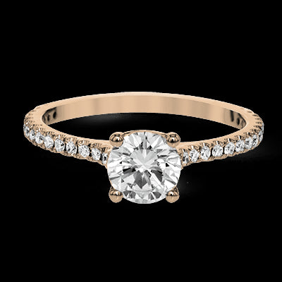 ZR1565 Engagement Ring in 14k Gold with Diamonds