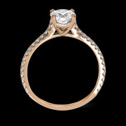 ZR1565 Engagement Ring in 14k Gold with Diamonds