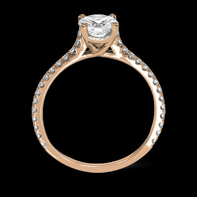 ZR1565 Engagement Ring in 14k Gold with Diamonds