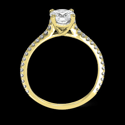 ZR1565 Engagement Ring in 14k Gold with Diamonds