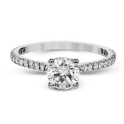 ZR1565 Engagement Ring in 14k Gold with Diamonds
