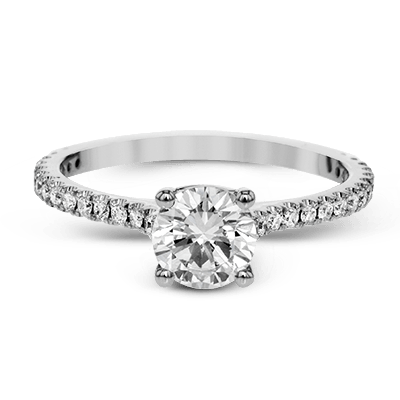 ZR1565 Engagement Ring in 14k Gold with Diamonds