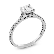 ZR1565 Engagement Ring in 14k Gold with Diamonds