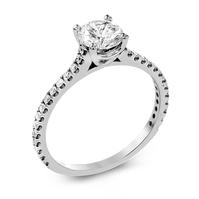 ZR1565 Engagement Ring in 14k Gold with Diamonds