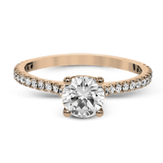 ZR1565 Engagement Ring in 14k Gold with Diamonds