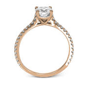 ZR1565 Engagement Ring in 14k Gold with Diamonds