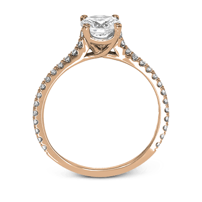 ZR1565 Engagement Ring in 14k Gold with Diamonds