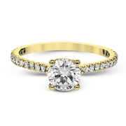 ZR1565 Engagement Ring in 14k Gold with Diamonds