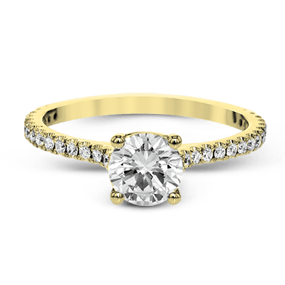 ZR1565 Engagement Ring in 14k Gold with Diamonds