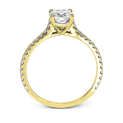 ZR1565 Engagement Ring in 14k Gold with Diamonds