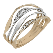ZR1585 Right Hand Ring in 14k Gold with Diamonds