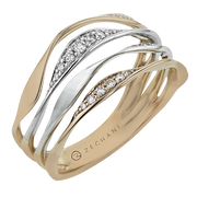 ZR1585 Right Hand Ring in 14k Gold with Diamonds