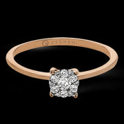 ZR1587 Engagement Ring in 14k Gold with Diamonds