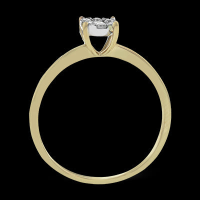 ZR1587 Engagement Ring in 14k Gold with Diamonds