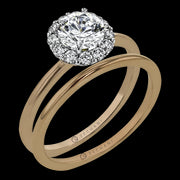 ZR1589 Wedding Set in 14k Gold with Diamonds