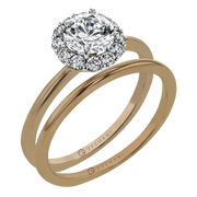 ZR1589 Wedding Set in 14k Gold with Diamonds