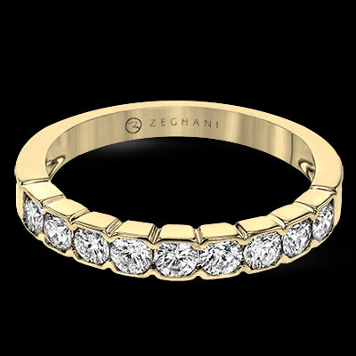 ZR1601 Anniversary Ring in 14k Gold with Diamonds