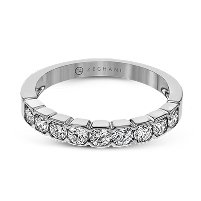 ZR1601 Anniversary Ring in 14k Gold with Diamonds