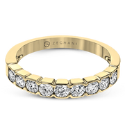 ZR1601 Anniversary Ring in 14k Gold with Diamonds