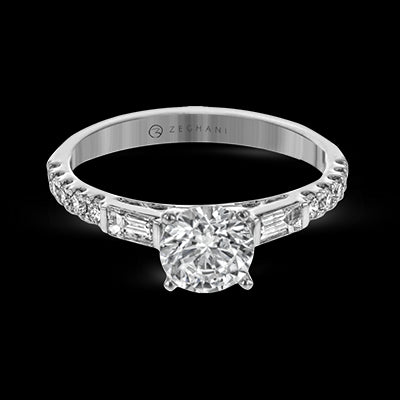 ZR1602 Wedding Set in 14k Gold with Diamonds