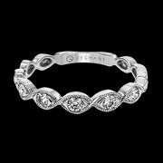 ZR1609 Anniversary Ring in 14k Gold with Diamonds