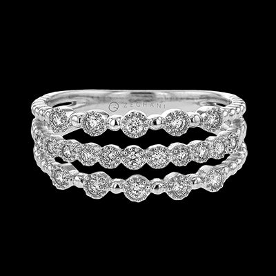 ZR1610 Right Hand Ring in 14k Gold with Diamonds